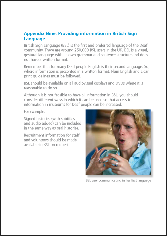 Accessible Information Appendices Inside